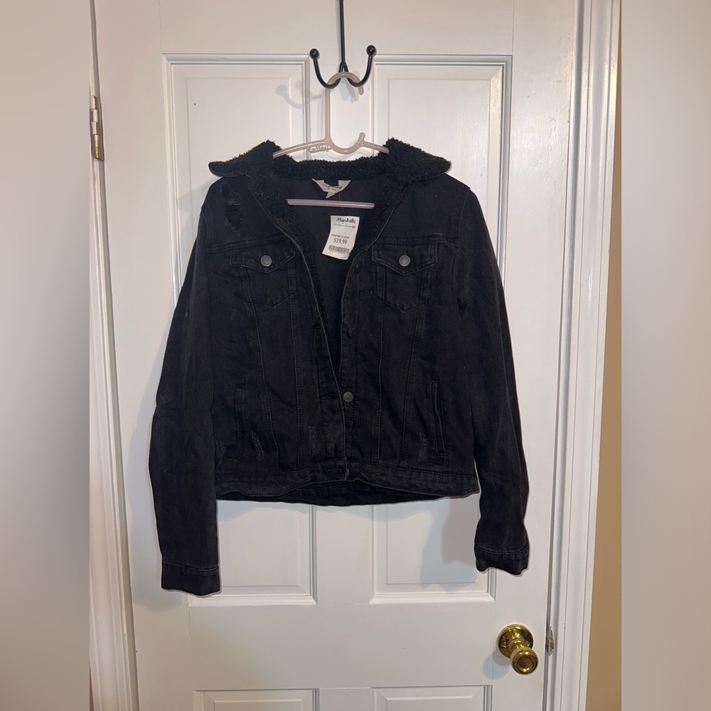 Marshall black jean jacket. Never worn.